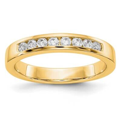 8-Stone Diamond Channel Band 14k Yellow Gold RM3306B-031-YAA, MPN: RM3306B-031-YAA,