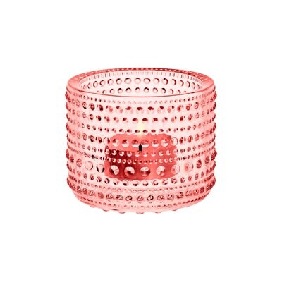 iittala Kastehelmi Tealight Candleholder Salmon Pink 2.5 Inch, MPN: 1007715, 6411920061325