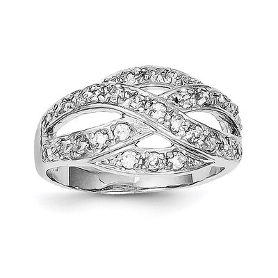 Ring Sterling Silver CZ QR2117-7, MPN: QR2117, 191101284182