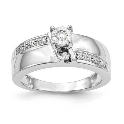 Complete Diamond Trio Engagement Ring 10k White Gold RM3168E-020-WAA, MPN: RM3168E-020-WAA,