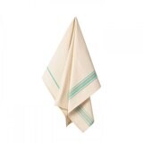 Casafina Kitchen Towels French Stripe Set of 3 Kitchen Towels Cotton CFT0067-FSAQ, MPN: CFT0067-FSA…