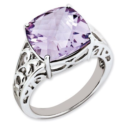 Pink Quartz Ring Sterling Silver QR2943PQ, MPN: QR2943PQ, 883957615127