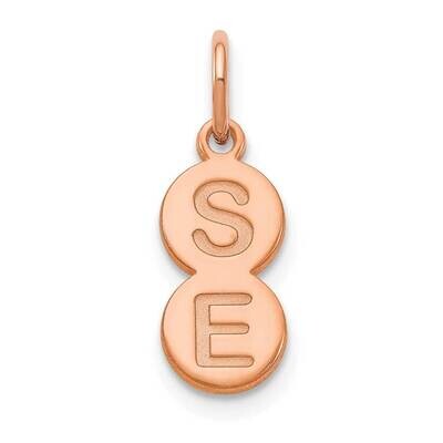 2 Letter Bubble Pendant 14k Rose Gold XNA1333R, MPN: XNA1333R,