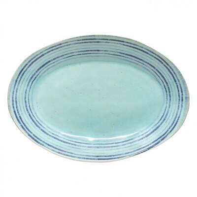 Casafina Nantucket Aqua Oval Plater 16 Inchch LSA401-AQU, MPN: LSA401-AQU, 840289092187