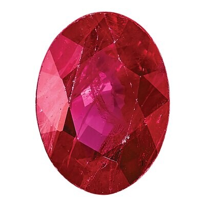 Ruby 5X3mm Oval AA Quality Gemstone RU-0503-OVF-AA, MPN: RU-0503-OVF-AA,