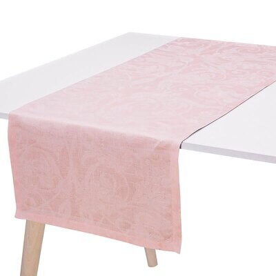 Le Jacquard Francais Runner Tivoli Powder Pink 100% Linen 20 x 106 Inch 28308, MPN: 28308, 36602692…