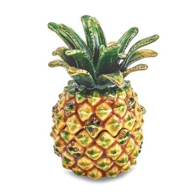 Good Vibes Golden Pineapple Trinket Box Bejeweled BJ4077, MPN: BJ4077, 191101909603