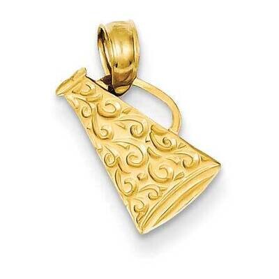 Megaphone with Handle Pendant 14k Gold C3551, MPN: C3551, 637218020485