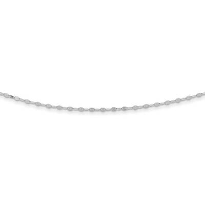12.5in with 2 inch Extender Choker Necklace Sterling Silver Rhodium-plated QG5338-12.5, MPN: QG5338…