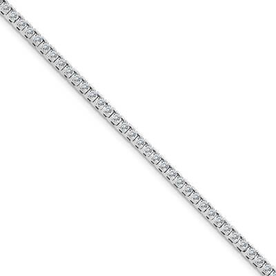5.00ctw. Colorless Moissanite 4 Prong Tennis Bracelet 14k White Gold X734WMP, MPN: X734WMP,