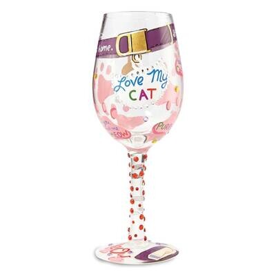 Lolita Love My Cat Wine Glass GM19623, MPN: GM19623, 45544941785