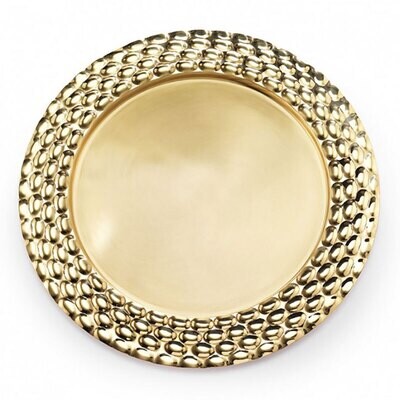 Mary Jurek Helios Brass Round Serving Tray 13&quot; D BHL002, MPN: BHL002, 817658014682