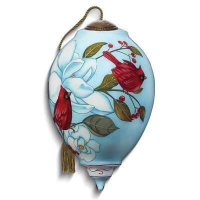 Neqwa Art Two Cardinals On White Flower Ornament GM25388, MPN: GM25388, 842181118446