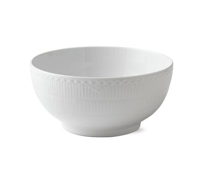 Royal Copenhagen White Fluted Half Lace Bowl 3.25 Qt 1017290, MPN: 1017290, 5705140175681