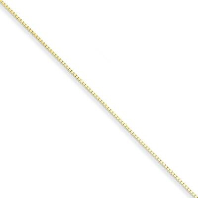 Flash Gold-Plated .90mm Box Chain Sterling Silver QBX019G-18, MPN: QBX019G, 191101181061
