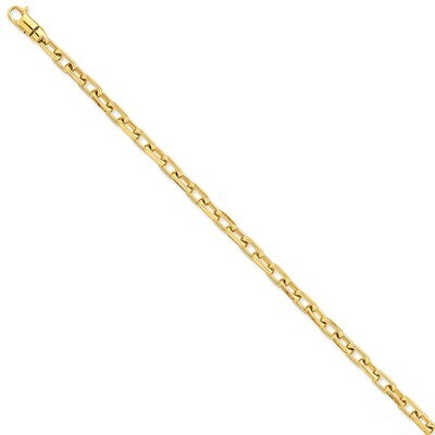5.6mm Polished Fancy Link Chain 24 Inch 14k Gold LK437-24, MPN: LK437-24, 191101651960