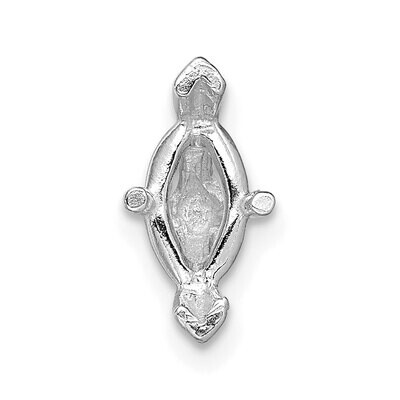 Marquise 4-Prong V-End with Peg Head .50ct. Setting 14k White WG260-3, MPN: WG260-3,