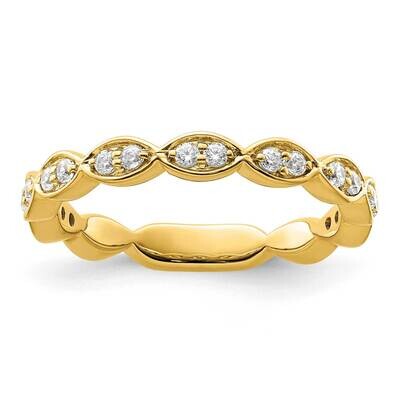 Si1/Si2, G H I, Band 14k Gold Lab Grown Diamond RM9106-027-YLG, MPN: RM9106-027-YLG, 883957112534