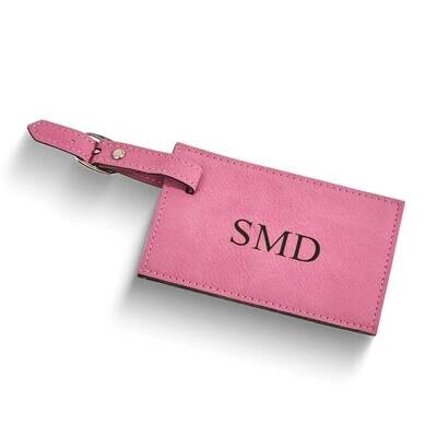 Pink Leatherette Luggage Tag GM23979P, MPN: GM23979P, 47105023732