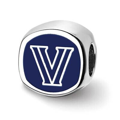 Villanova University 2-sided Enameled Bead Sterling Silver SS501VIL, MPN: SS501VIL, 634401004642