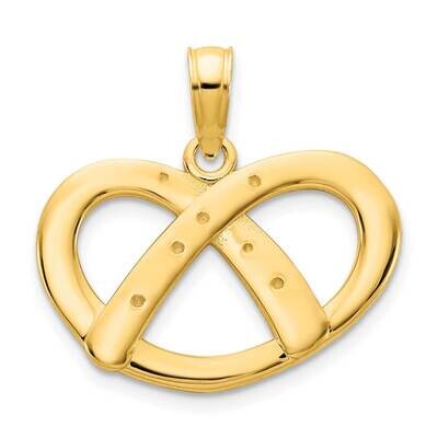 Pretzel Pendant 14k Gold D5146, MPN: D5146,