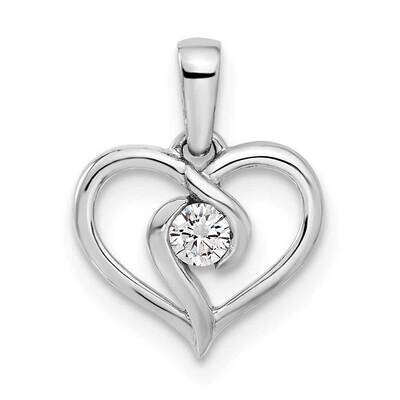 Si1/Si2, G H I, Heart Pendant 14k White Gold Lab Grown Diamond PM5922-010-WLG, MPN: PM5922-010-WLG,…