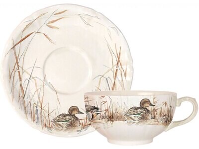 Gien Sologne Breakfast Cups &amp; Saucers 16312PTA26, MPN: 16312PTA26, 840769060576