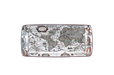 Mottahedeh Globe Small Rectangular Tray MP1211, MPN: MP1211,
