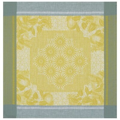 Le Jacquard Jardin D&#39;Orient Yellow Napkin 23x23 Set of 4, MPN: 25188, 3660269251888