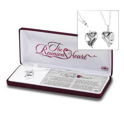 Silver-plated Reunion Heart Memorial Ash Holder Necklace GM24497, MPN: GM24497, 714611185833