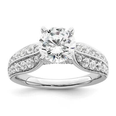 Si1/Si2, G H I, Semi-Mount Engagement Ring 14k White Gold Lab Grown Diamond RM6760E-150-WLG, MPN: R…