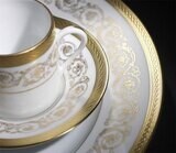 J. Seignolles Ambassade White With Gold Oval Platter Medium 14 Inch JS17544, MPN: JS17544,