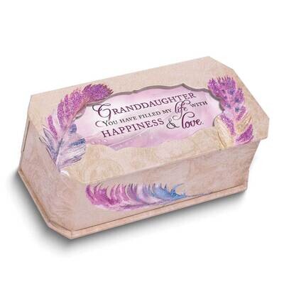 Granddaughter Purple Feather Belle Papier Music Box GM24737, MPN: GM24737, 633303848668