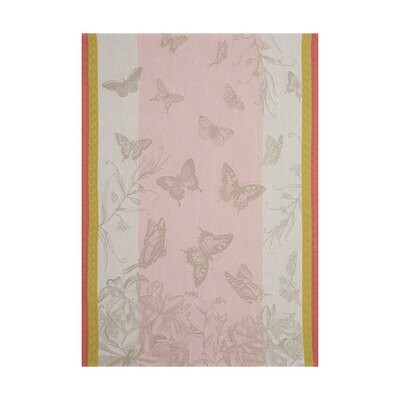 Le Jacquard Jardin Des Papillons Magnolia Tea Towel 24x31 Set of 4, MPN: 24732, 3660269247324