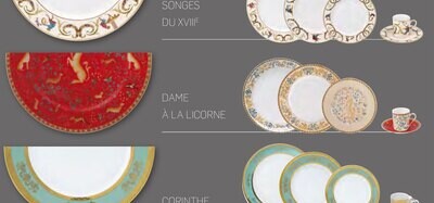 Deshoulieres Dame A La Licorne Round Cake Platter PTA-MZ6492, MPN: PTA-MZ6492, 3104360361935