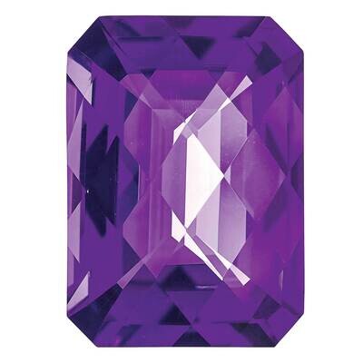Amethyst 10x8mm Octagon Checkerboard AA Quality AM-1008-OCX-AA, MPN: AM-OCX-AA,