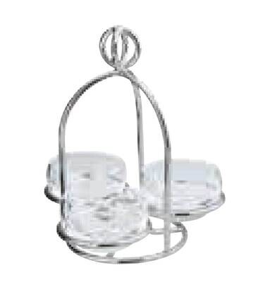 Ercuis Latitude Snack Server 3 Small Cups 6.25 Inch Silver Plated F542171-03, MPN: F542171-03, 7909…