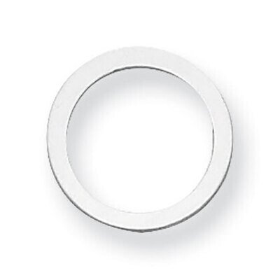 Circle with Hole Stamping Sterling Silver Rhodium-plated SS1051, MPN: SS1051,