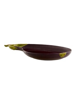 Bordallo Pinheiro Pinheiro Eggplant Platter Decorated 65020321, MPN: 65020321, 5600413601778