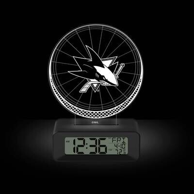 Game Time San Jose Sharks LED 3D Illusion Alarm Clock GM25318-SJ, MPN: GM25318-SJ, 81006814147