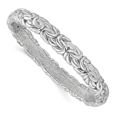 Leslie&#39;s Byzantine Bangle Sterling Silver Rhodium-plated HB-QLF1201, MPN: QLF1201, 191101803284