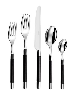 Capdeco Conty Black Wood 5 Piece Place Setting CON78-5SET, MPN: CON78-5SET, 3700922746204