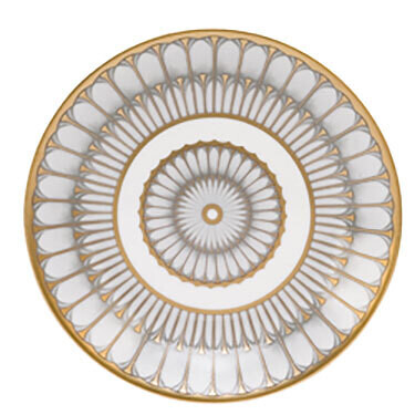 Deshoulieres Arcades Grey &amp; Matte Gold Bread &amp; Butter Plate 030459, MPN: 30459, 3104363011899