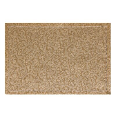 Le Jacquard Francais Portofino Fiori Brown Placemat 20 x 14 Inch 27369 Set of 4, MPN: 27369, 366026…