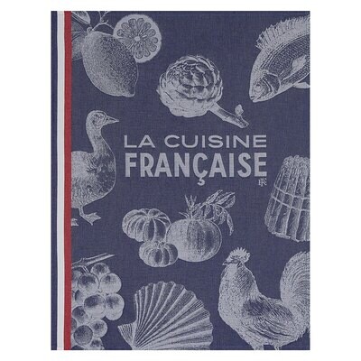 Le Jacquard Francais Gastronomie Blue Tea Towel 24 x 31 Inch 27479 Set of 4, MPN: 27479, 3660269274…