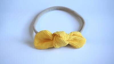 Yellow Bowknot Headband Yellow Bow Baby Leather Bow Headband Leather Bow Baby Leather Hair Bow 123,…