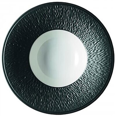 Raynaud Mineral Irise Rim Soup Plate Engraved Rim Black 0716-23-250022, MPN: 0716-23-250022, 366000…