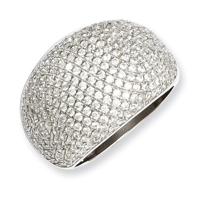 CZ Brilliant Embers Ring Sterling Silver QMP769-6