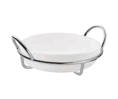 Ercuis Latitude Round Gratin Dish Without Cover 12.375 x 10.625 Inch Silver Plated F542495-12, MPN:…