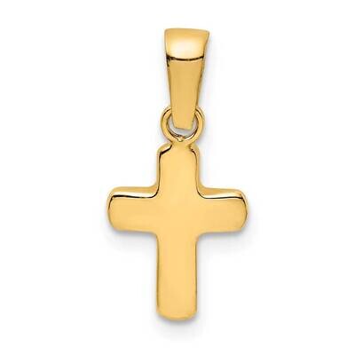 Hollow Latin Cross Pendant 14k Gold Polished  XR1823, MPN: XR1823, 886774003283